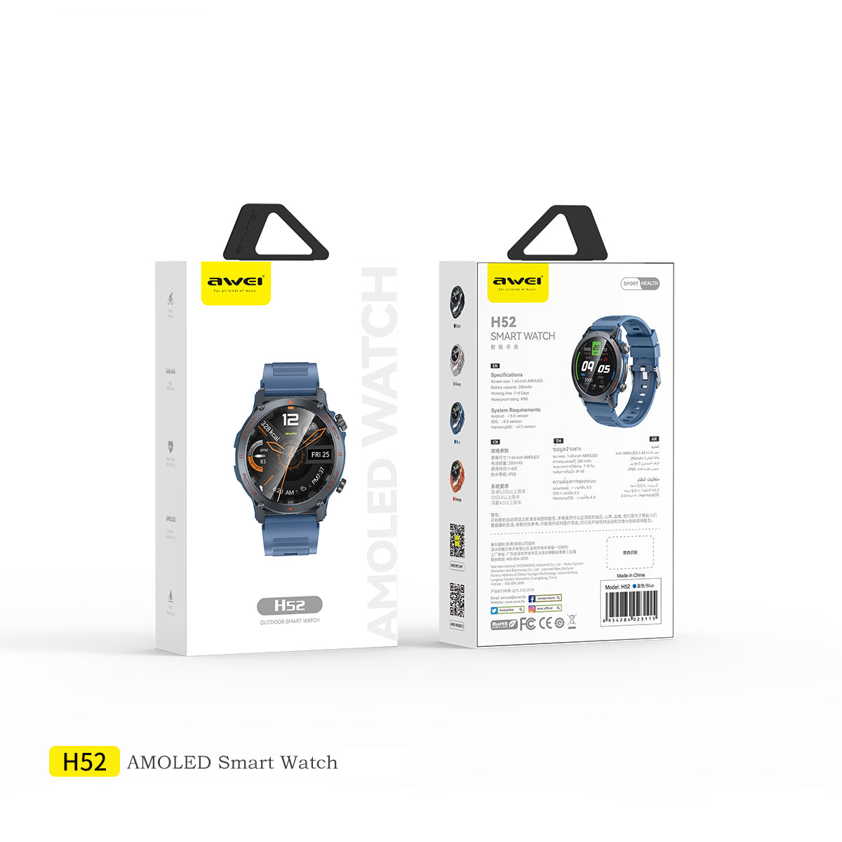 AWEI H52 Magnetic Smart Watch