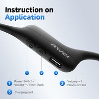 Awei Aerorun S10 Headphone (IP67 Waterproof,Semi-open) thumbnail
