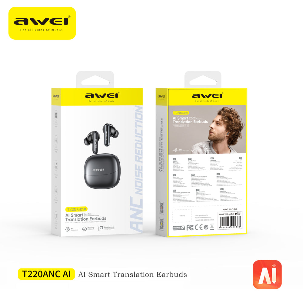 Awei T220 ANC Al Library Bluetooth Headset