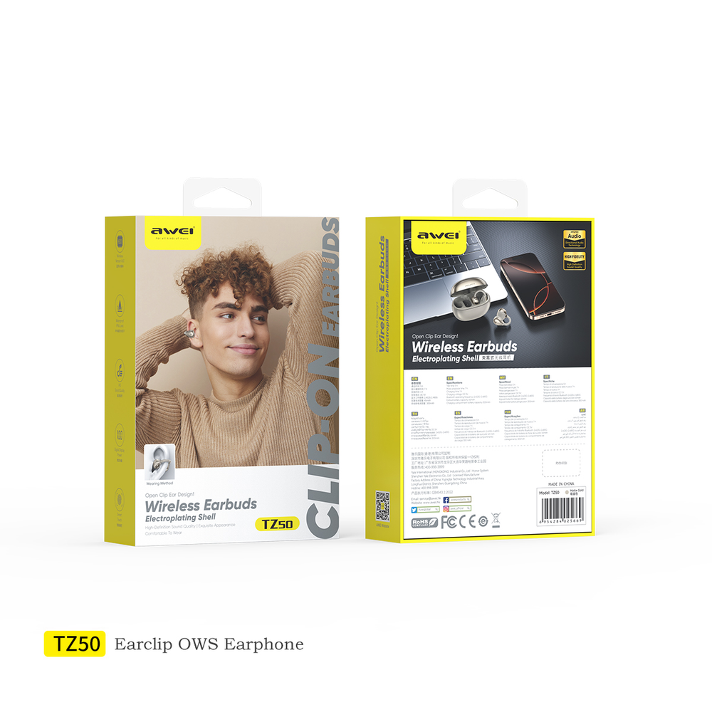 AWEI TZ50 AI Open Ear OWS Bluetooth Headphones